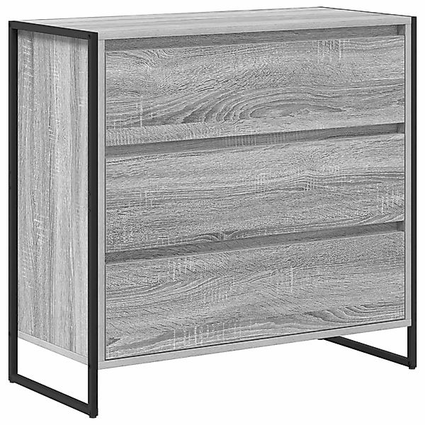 vidaXL Sideboard Graues Sonoma 79 x 36 x 75,5 cm Holzwerkstoff 886597 günstig online kaufen