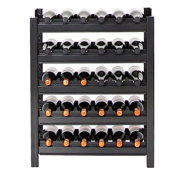 PROREGAL® Weinregal TOSKANA aus Metall HxBxT 75x60x30cm 30 Flaschen auf 5 E günstig online kaufen