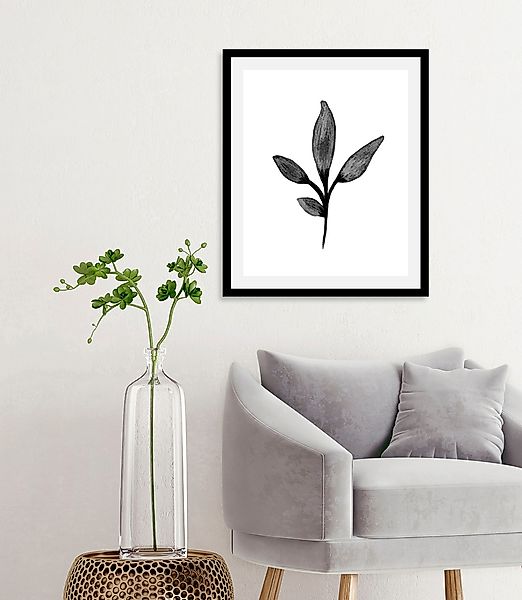 queence Bild »Hille«, (1 St.), HD Premium Poster-Druck inkl. Holzrahmen günstig online kaufen