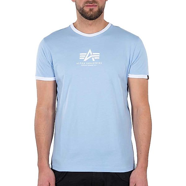 Alpha Industries Basic Contrast Ml T-shirt S Light Blue günstig online kaufen