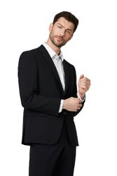 Digel Anzugsakko Damian-S (1-tlg., Polyester- Schurwollmix) günstig online kaufen