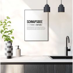 Reinders! Poster Schnapsidee, Küche - Schwarz-Weiß günstig online kaufen
