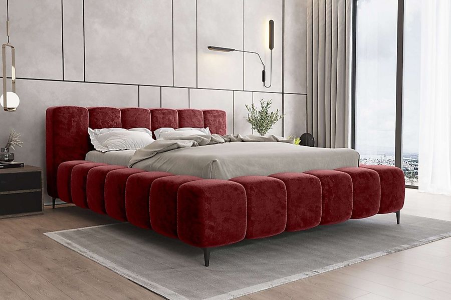 99rooms Polsterbett Cozy (Schlafzimmerbett, Bett), 140/160/180x200 cm, mit günstig online kaufen