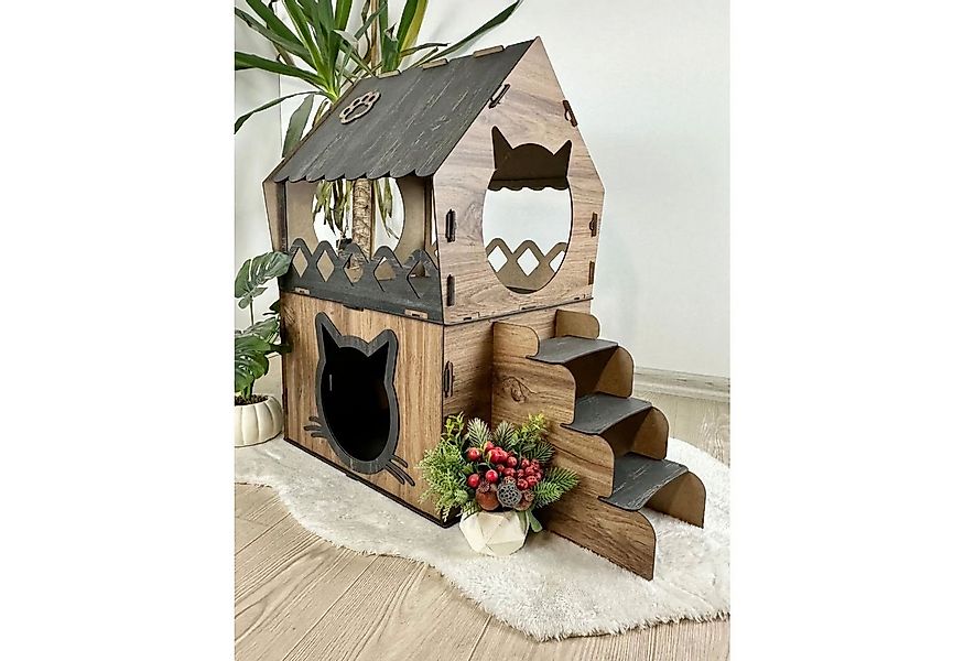 Jungengel Katzenliege XL Katzenhaus Katzenhäuschen Katzenhütte Katzenhöhle günstig online kaufen