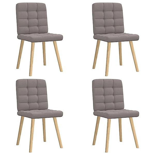 vidaXL Esszimmerstühle 4 Stk Taupe Stoff 3315197 günstig online kaufen