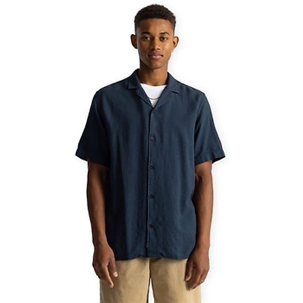 Revolution  Kurzarm Hemdbluse Cuban Shirt 3927 - Navy günstig online kaufen