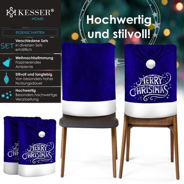 KESSER Weihnachtsfigur, Premium Weihnachtsstuhlüberzug Set Stuhlhussen günstig online kaufen