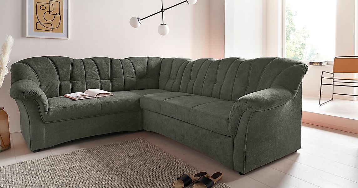 DOMO collection Ecksofa "Modica kompakt und elegant, Breite 244, L-Form", m günstig online kaufen