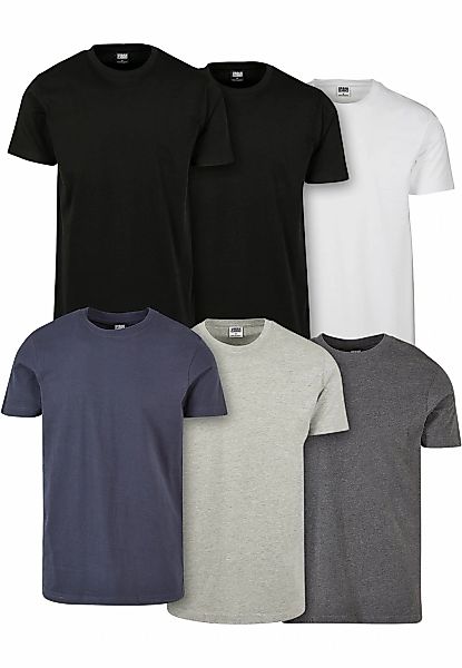 URBAN CLASSICS T-Shirt "Urban Classics Herren Basic Tee 6-Pack", (1 tlg.) günstig online kaufen