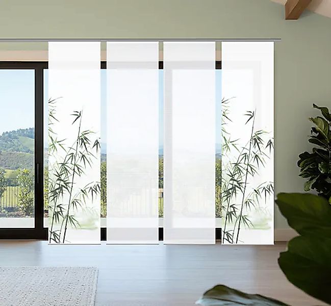 HOME in green Schiebegardine »RUFUS« Paneelwagen 4 Stk. tlg. Bambusoptik, S günstig online kaufen
