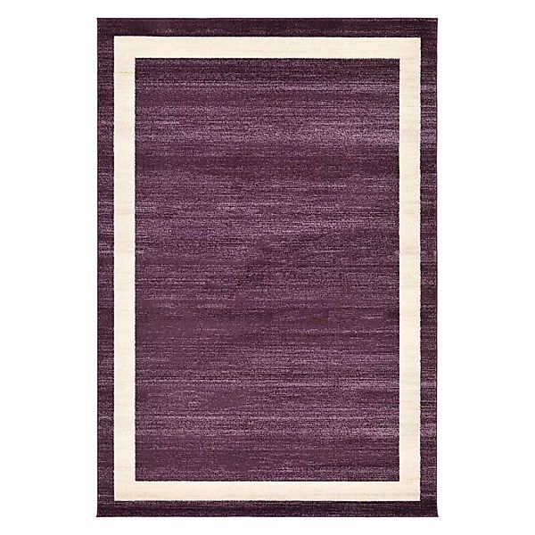Esszimmer Teppich in Violett Cremefarben günstig online kaufen