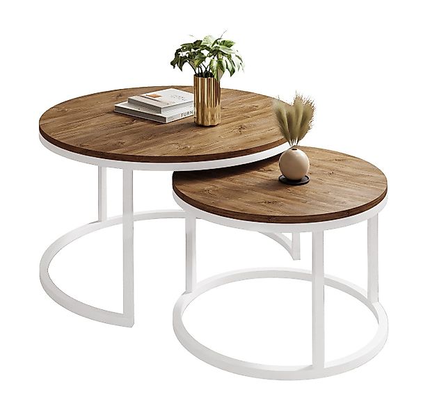 Lookway Couchtisch CIRI 2in1 LOFT Runder günstig online kaufen