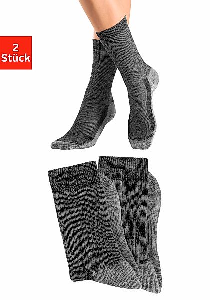 Bench. Wandersocken, (Packung, 2 Paar), Wollsocken aus flauschigem Material günstig online kaufen