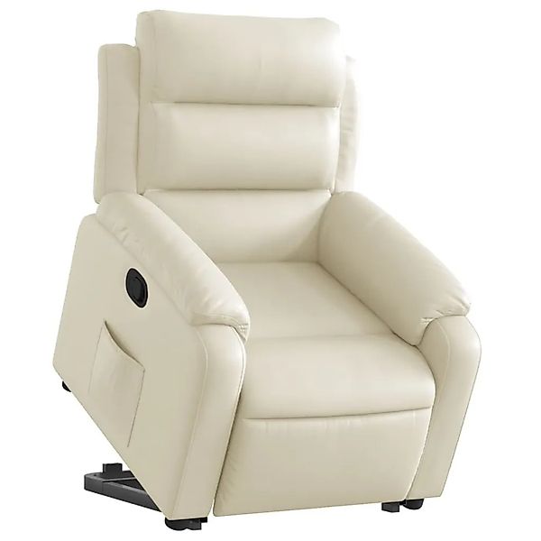 vidaXL Relaxsessel mit Aufstehhilfe Creme Kunstleder 3205043 günstig online kaufen