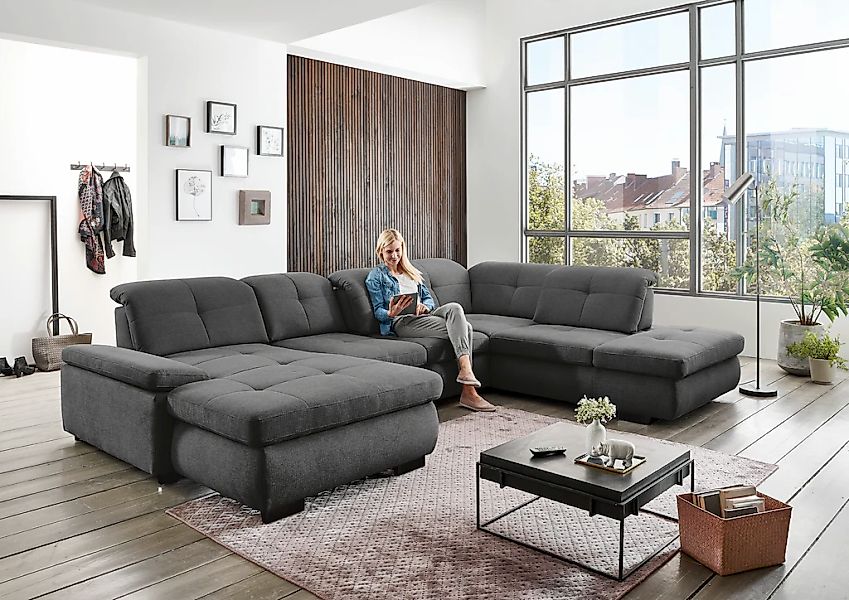 Die PlanBar Ecksofa »MP-IN16012 L-Form, mit Kaltschaum-Polsterung«, inkl. S günstig online kaufen