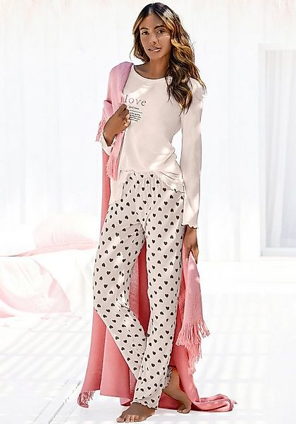 Vivance Dreams Pyjama (2 tlg) mit femininem Druckmuster günstig online kaufen
