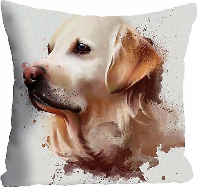 queence Dekokissen »Golden Retriever«, Kissenhülle ohne Füllung, 1 Stück günstig online kaufen
