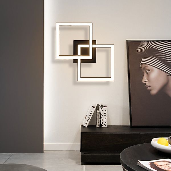 Nettlife LED Deckenleuchte Schwarz Flur Geometrisch günstig online kaufen