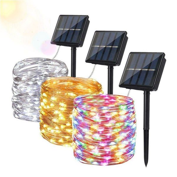 WILGOON LED-Lichterkette 10/20 meter Solar-Lichterketten, 100/200 günstig online kaufen