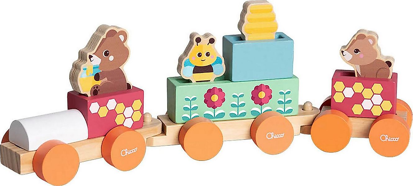Chicco Spielzeug-Zug My Wood Friends - Teddys Zug günstig online kaufen