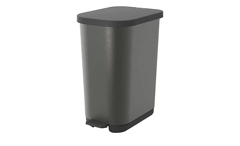 Rotho Treteimer  Ribo ¦ grau ¦ Kunststoff ¦ Maße (cm): B: 40 H: 28,5 T: 51. günstig online kaufen