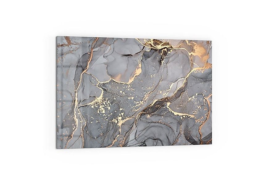 DEQORI Küchenrückwand 'Elegantes Marmormuster', Glas Spritzschutz Badrückwa günstig online kaufen