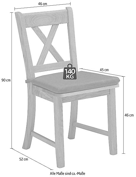 SCHÖSSWENDER Stuhl »Königsee«, (Set), 2 St., Polyester günstig online kaufen