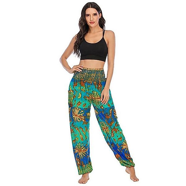 YRIIOMO Loungepants Bohemian Yogahose, Haremshose, Yogabekleidung, legere l günstig online kaufen