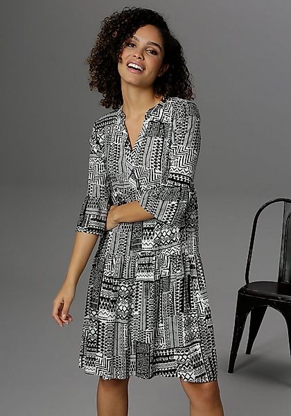 Aniston CASUAL Sommerkleid im Folklore-Look günstig online kaufen