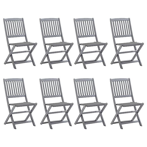 vidaXL Gartenstuhl Klappbare Gartenstühle 8 Stk. günstig online kaufen