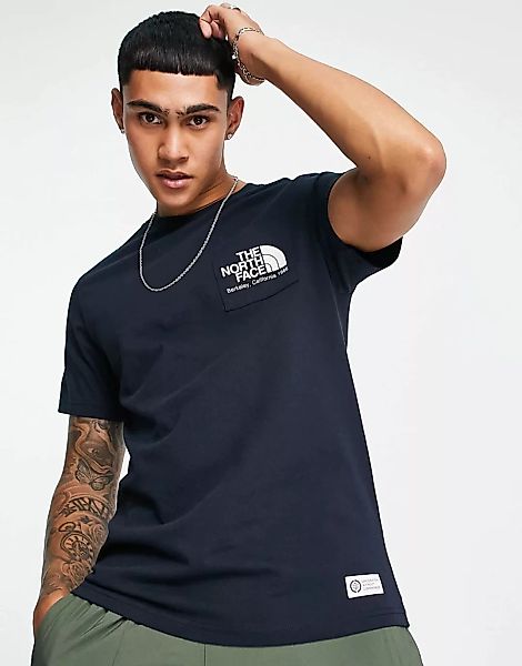 The North Face – Berkley California – T-Shirt in Marineblau günstig online kaufen
