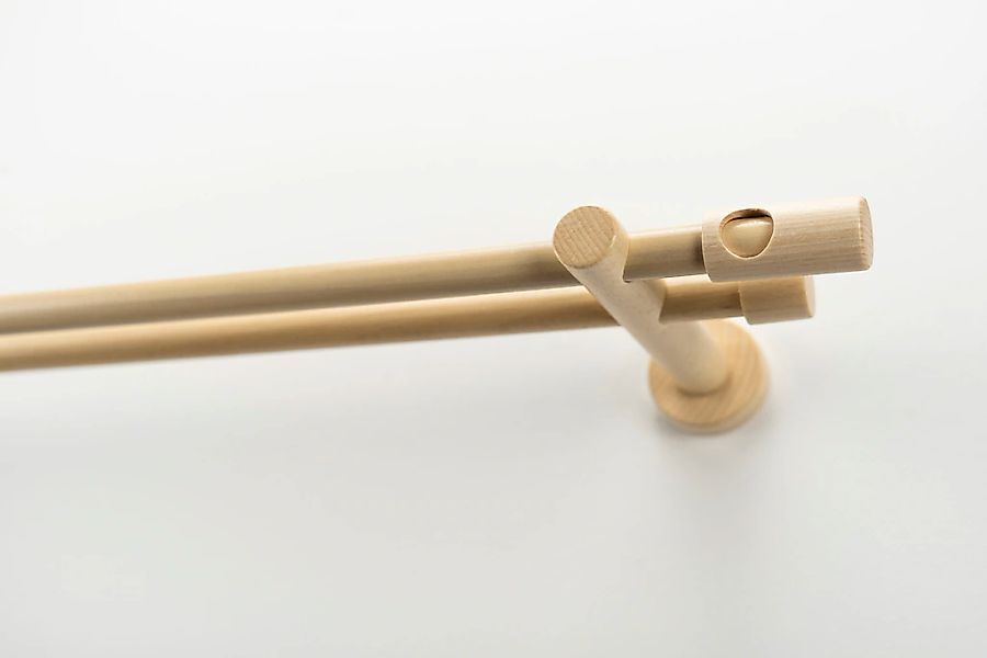 GARESA Gardinenstange "PANDRI" Ø 20 mm 2 läufig-läufig Wunschmaßlänge Vorha günstig online kaufen