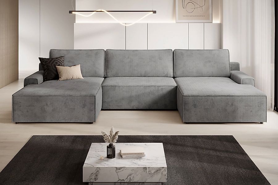 TRENDMANUFAKTUR Wohnlandschaft "Challenge, Schlafsofa mit Bettkasten, Couch günstig online kaufen