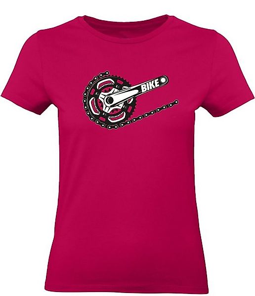 Baddery Print-Shirt Fahrrad T-Shirt Damen: "Bike" günstig online kaufen