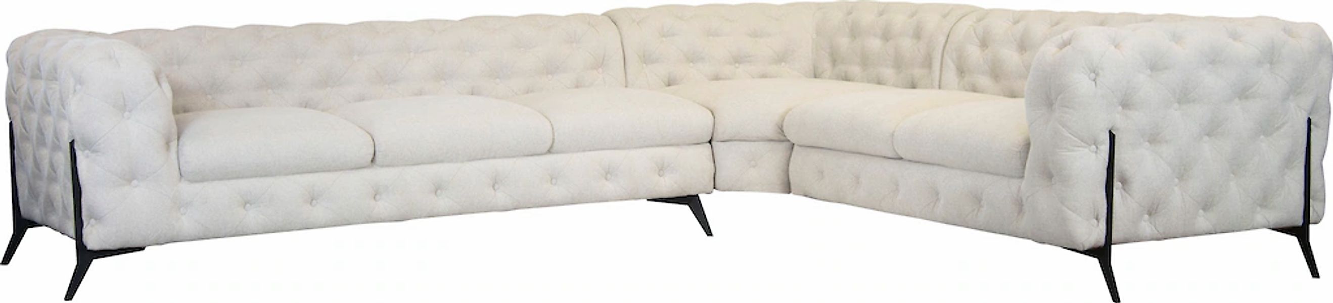 Home affaire Chesterfield-Sofa "Amaury L-Form" großes Ecksofa, Chesterfield günstig online kaufen