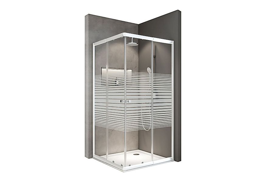 Schulte Eckdusche Sunny, variabler Verstellbereich 75x75 - 90x90 cm, Höhe: günstig online kaufen