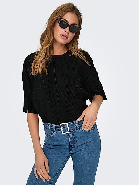 ONLY Plisseeshirt ONLRAVENNA S/S PLISSE TOP günstig online kaufen