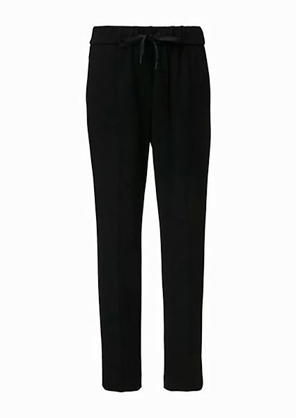 comma casual identity Stoffhose Jersey-Jogpants im Slim Fit mit Bügelfalte günstig online kaufen