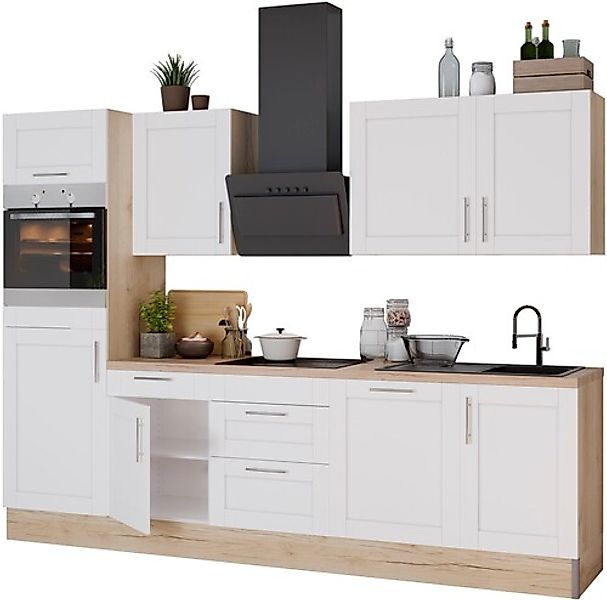 KOCHSTATION Küche »KS-Ahus«, Breite 280 cm,wahlw. mit E-Geräten,Soft Close günstig online kaufen