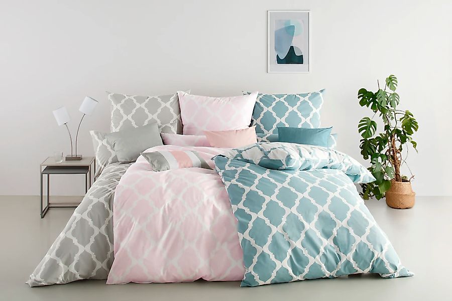 Home affaire Wendebettwäsche "Alba in Gr. 135x200 oder 155x220 cm" 2 Stk. t günstig online kaufen