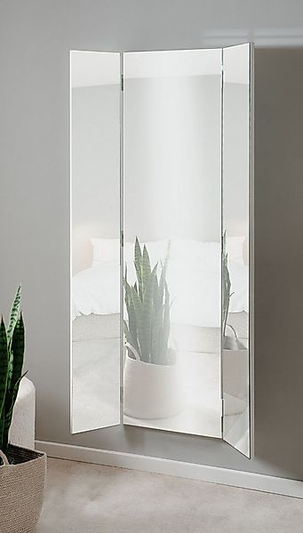 Furn.Design Garderobenspiegel Ledmore (Wandspiegel aufklappbar / 3D, 3-teil günstig online kaufen