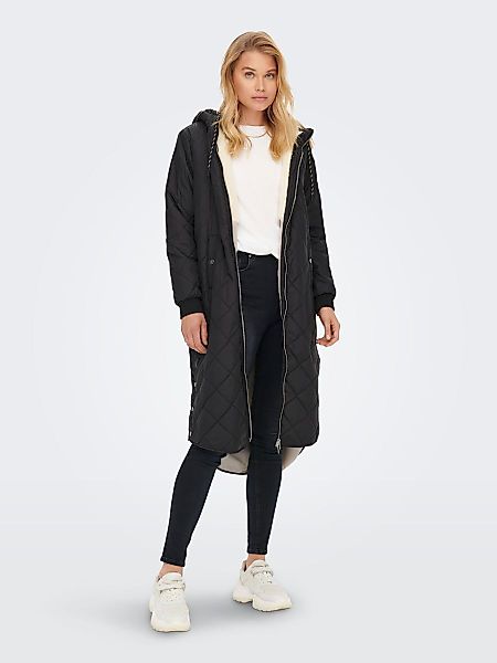ONLY Gesteppter Mantel Damen Schwarz günstig online kaufen