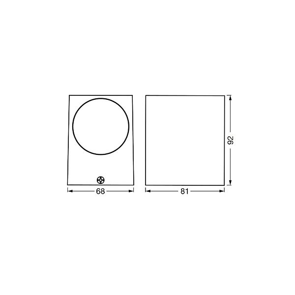 OSRAM Außenwandlampe ENDURA CLASSIC SQUARE, weiß, down, IP44 günstig online kaufen