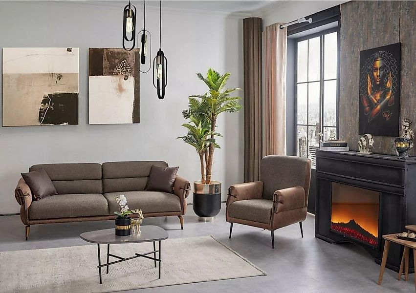 JVmoebel Sofa Sofa Zweisitzer Polstermöbel Wohnzimmer Textil Möbel Polsterm günstig online kaufen