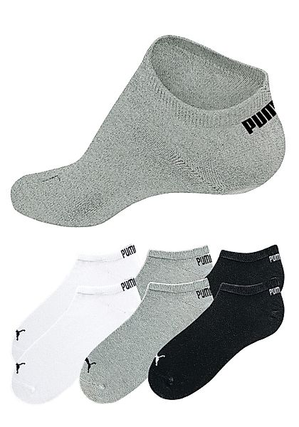 PUMA Sneakersocken 6 Stk. tlg. mit eingestricktem Markenlogo günstig online kaufen