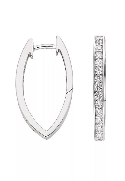 Adelia´s Paar Ohrhänger "925 Silber Ohrringe Creolen mit Zirkonia", mit Zir günstig online kaufen