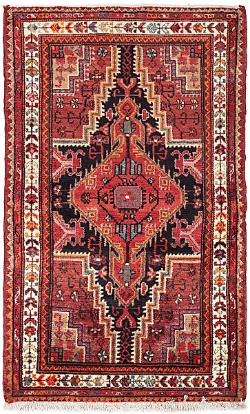 morgenland Wollteppich »Touiserkan Medaillon Rosso chiaro 116 x 81 cm«, rec günstig online kaufen