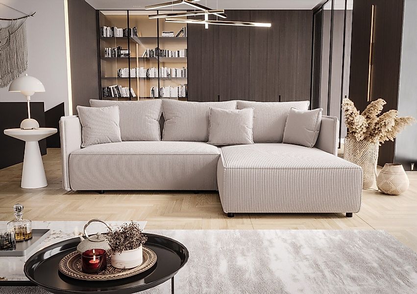 Fun Möbel Ecksofa Schlafsofa Sofa EVORA günstig online kaufen