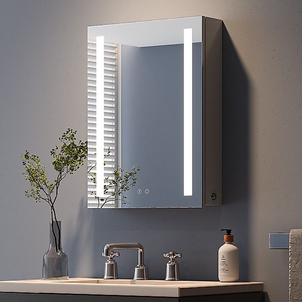 Dripex Badezimmerspiegelschrank LED Spiegelschrank mit Steckdose günstig online kaufen