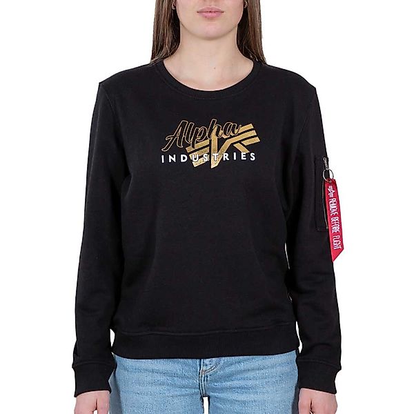 Alpha Industries Sweater "ALPHA INDUSTRIES Women - Sweatshirts Gold Logo Sw günstig online kaufen